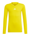 adidas Team Base Top langarm Kids Gelb - gelb