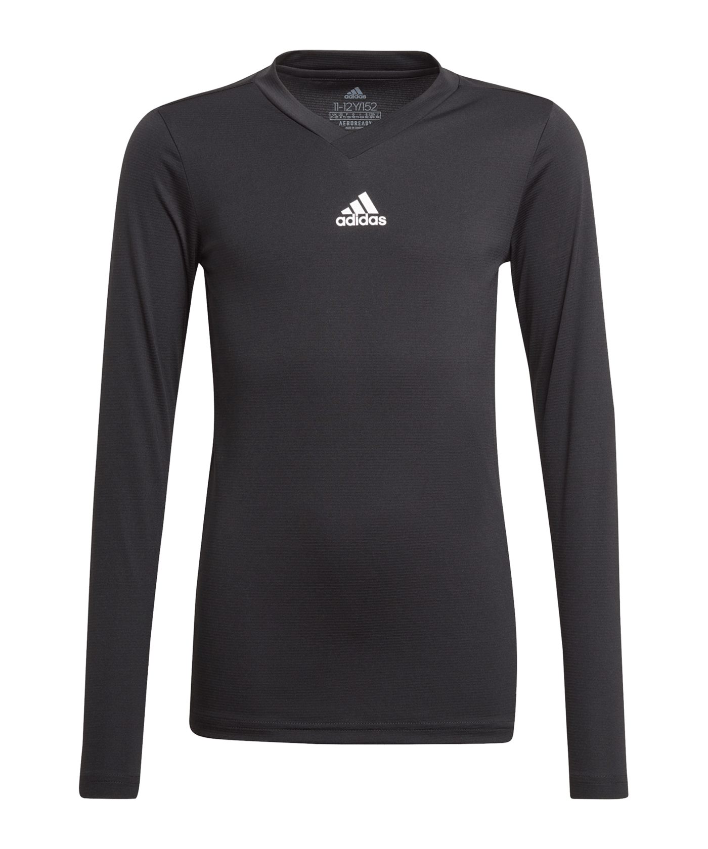 adidas Team Base Top langarm Kids Schwarz - schwarz