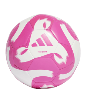 adidas Tiro Club Trainingsball Weiss Pink - weiss