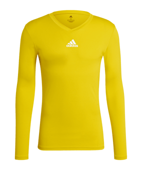 adidas Team Base Top langarm Gelb - gelb