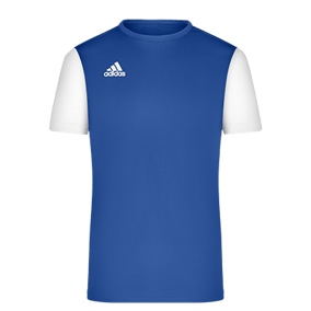 adidas Estro 19 jersey shorts sleeve blue white