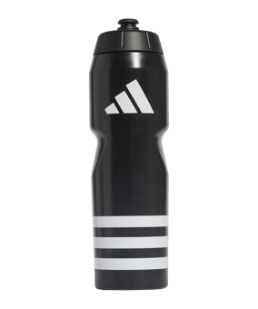 adidas Tiro Trinkflasche 750ml Schwarz Weiss - schwarz