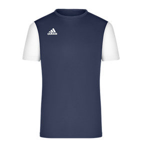 adidas Estro 19 jersey shorts sleeve dark blue white