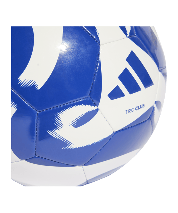adidas Tiro Club Trainingsball Weiss Blau - weiss