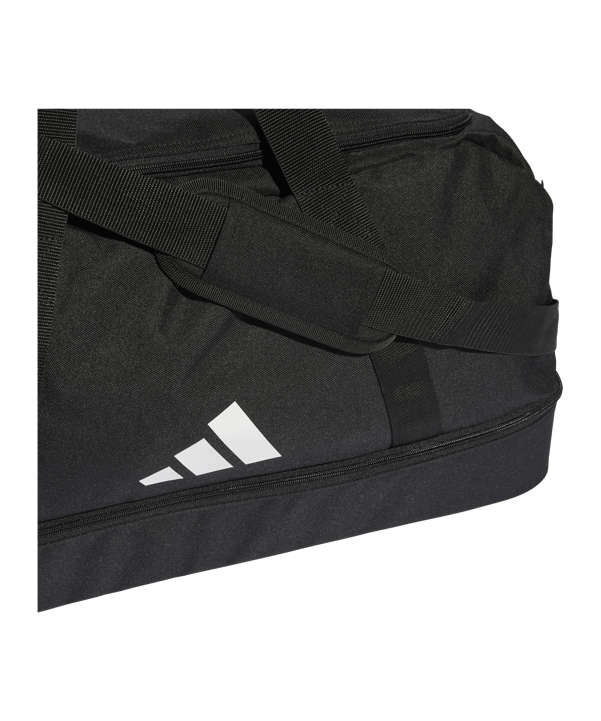 adidas Tiro League Duffel Bag Gr. L Schwarz Weiss - schwarz