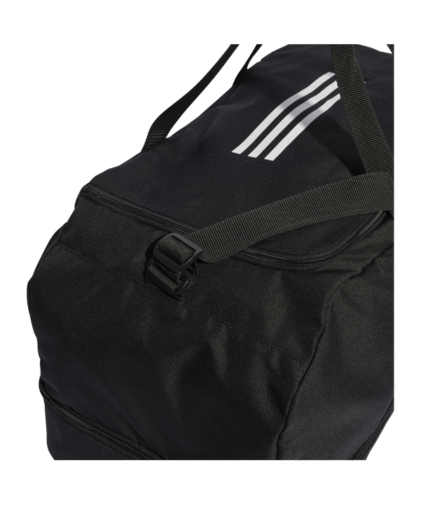 adidas Tiro League Duffel Bag Gr. L Schwarz Weiss - schwarz